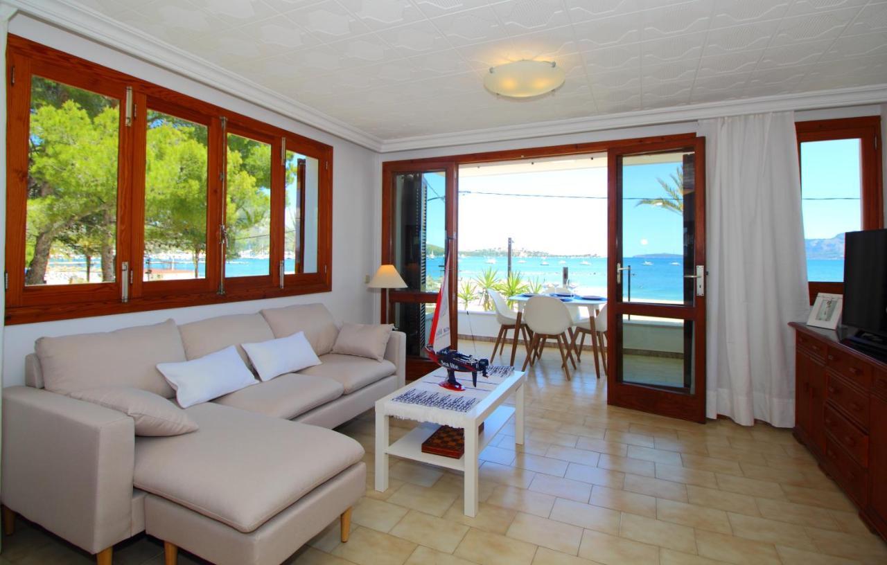 Family Seafront Apt Fantastic Seaview Pollença Esterno foto